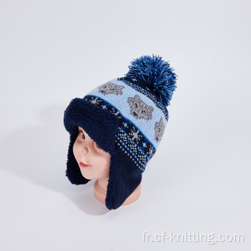 Chapeau en tricot en matière acrylique pour les garçons